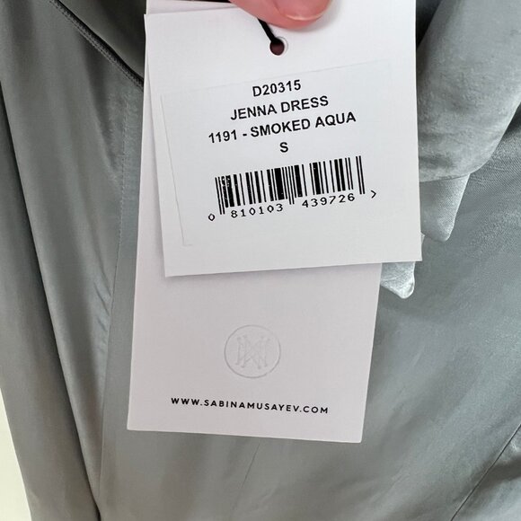 New Sabina Musayev Jenna Maxi Dress Open Back Long Sleeve Backless Formal Fancy - Picture 8 of 13